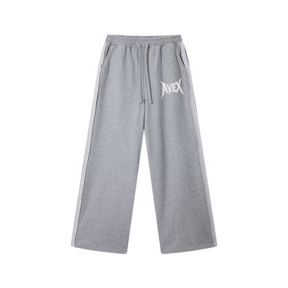 avex wide leg sweatpants grey/black
