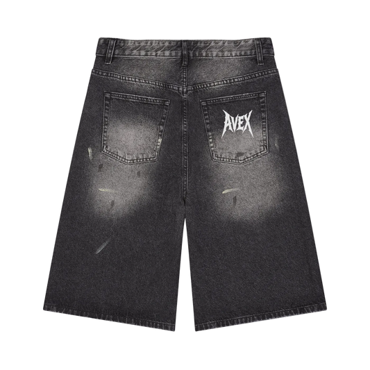 {PRE ORDERS} Vintage Wash Wide Leg Denim Shorts