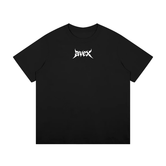 heavyweight AV tee shirt -black