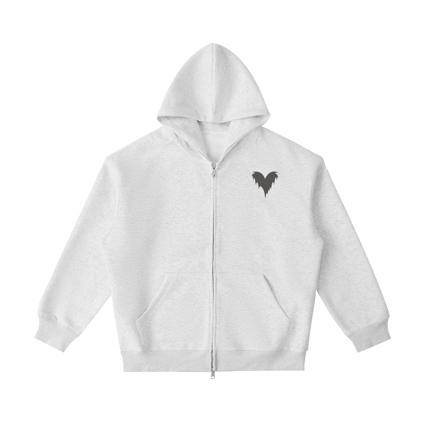 Heavyweight avex studio double zipper zip up hoodie￼