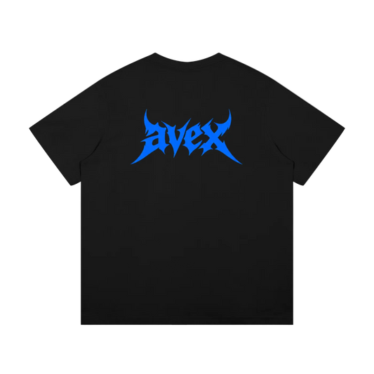 Heavyweight avex blue letter black/white