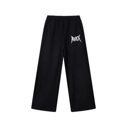 avex wide leg sweatpants grey/black