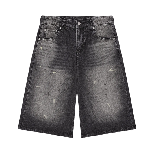 {PRE ORDERS} Vintage Wash Wide Leg Denim Shorts