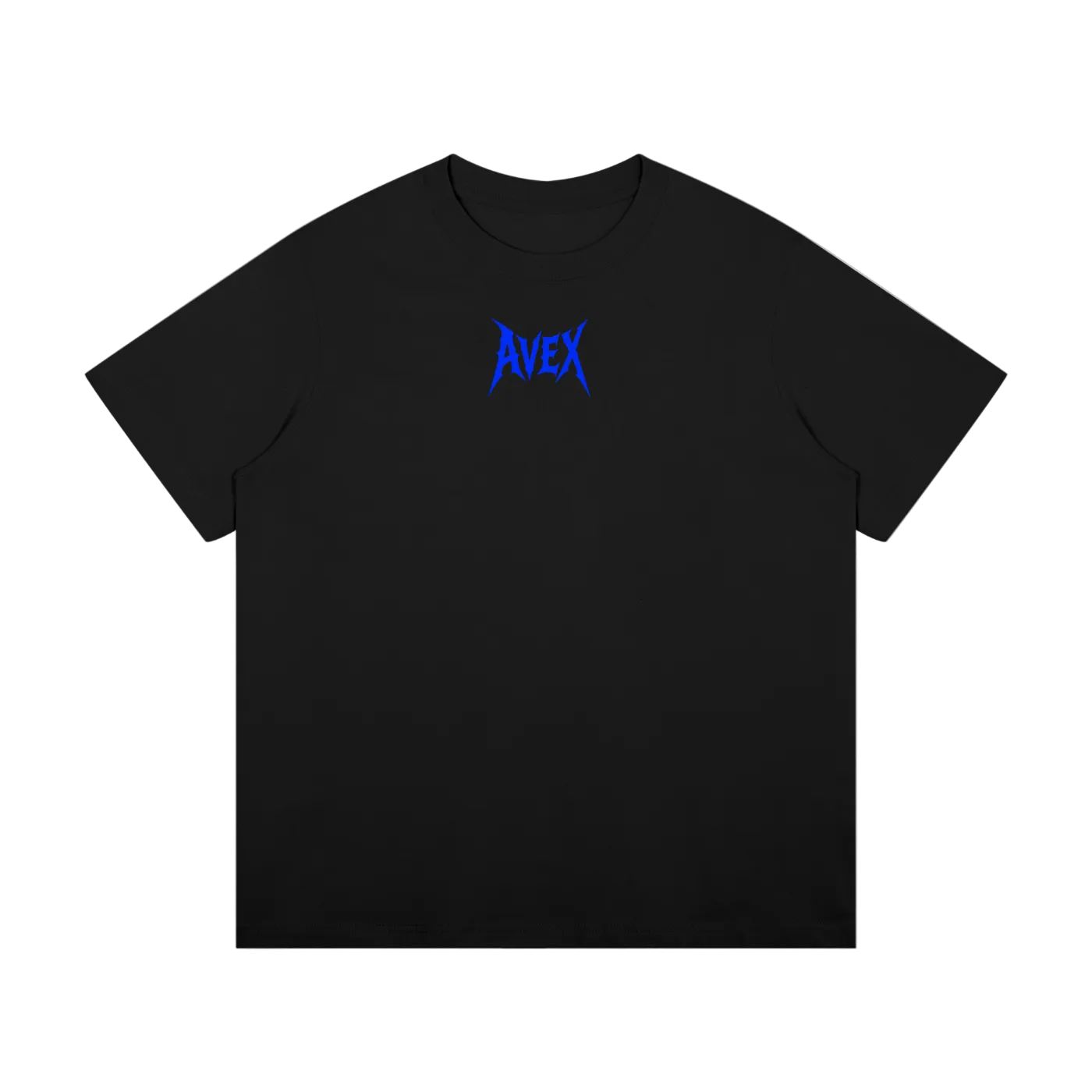 Heavyweight v2 blue lettering black/white