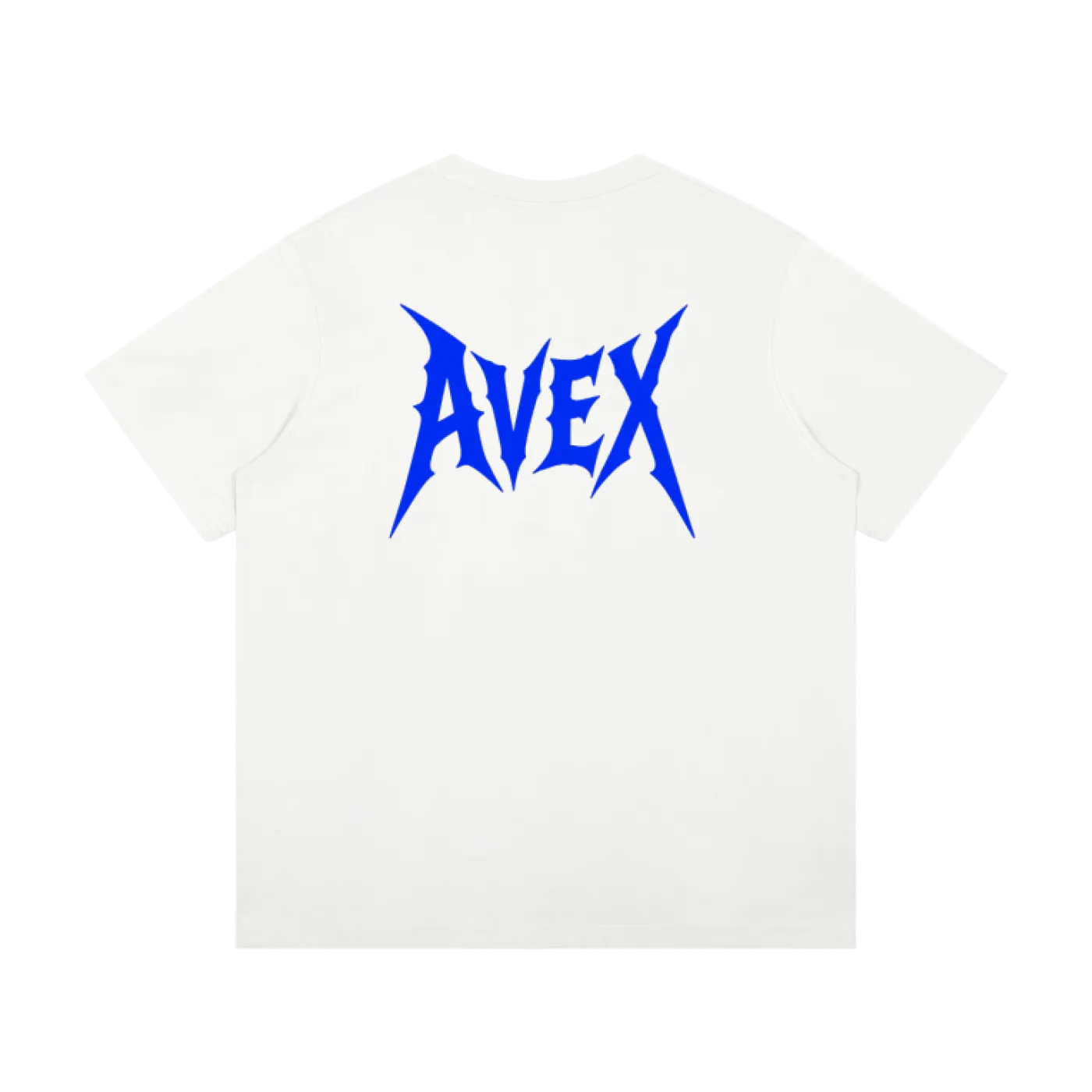 Heavyweight v2 blue lettering black/white