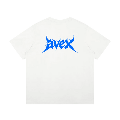 Heavyweight avex blue letter black/white