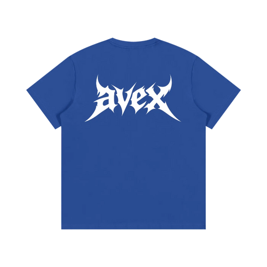avex original blue/red t-shirt