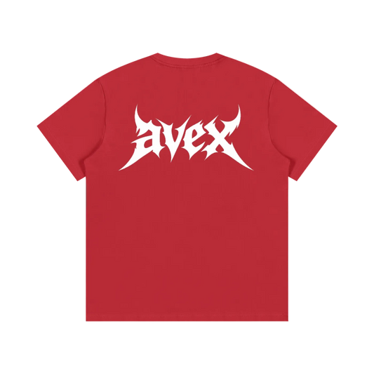 avex original blue/red t-shirt