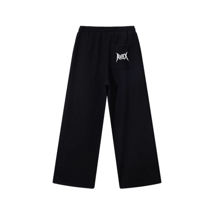 avex wide leg sweatpants grey/black