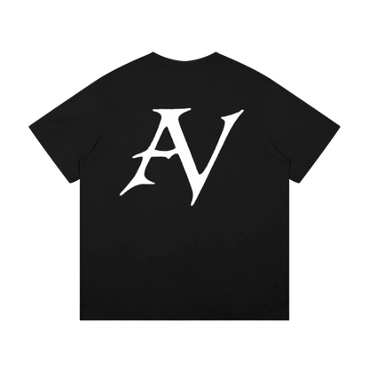 heavyweight AV tee shirt -black